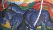 Franz Marc The Large Blue Horses (mk34) china oil painting artist